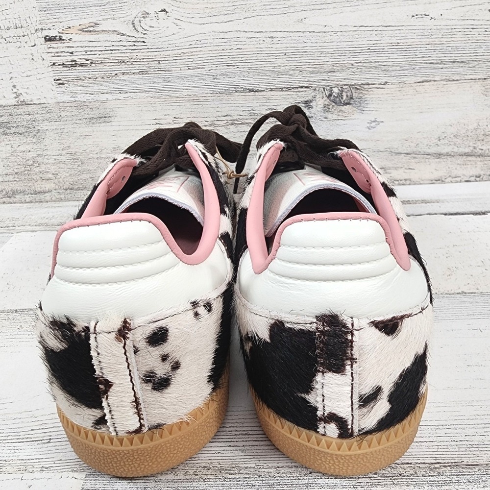 Adidas SAMBA OG 'Cow Print' Brown White Pink S8.5 JR1256 Women's Authentic NEW - Picture 5 of 8